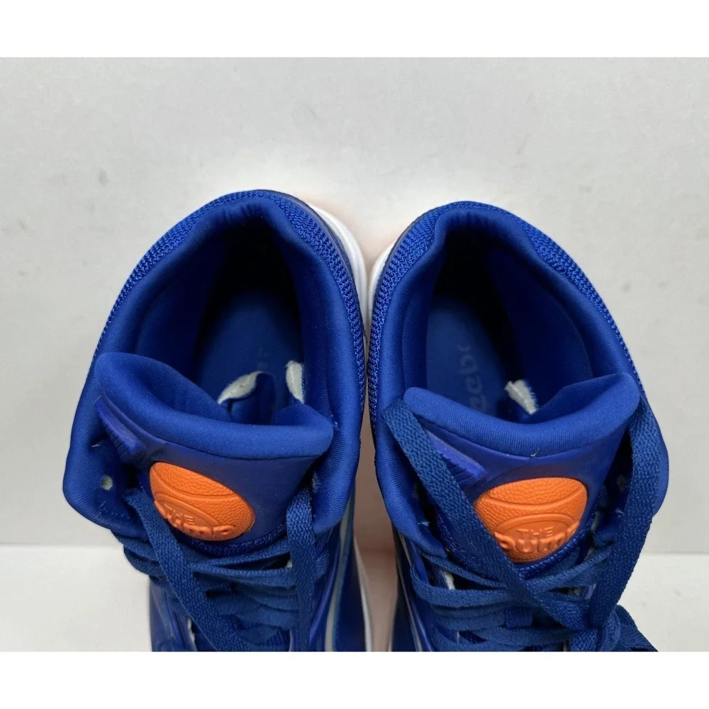 Reebok Pump Omni Lite New York Knicks Mid Top Sneakers Blue M42972 Men's Size 12